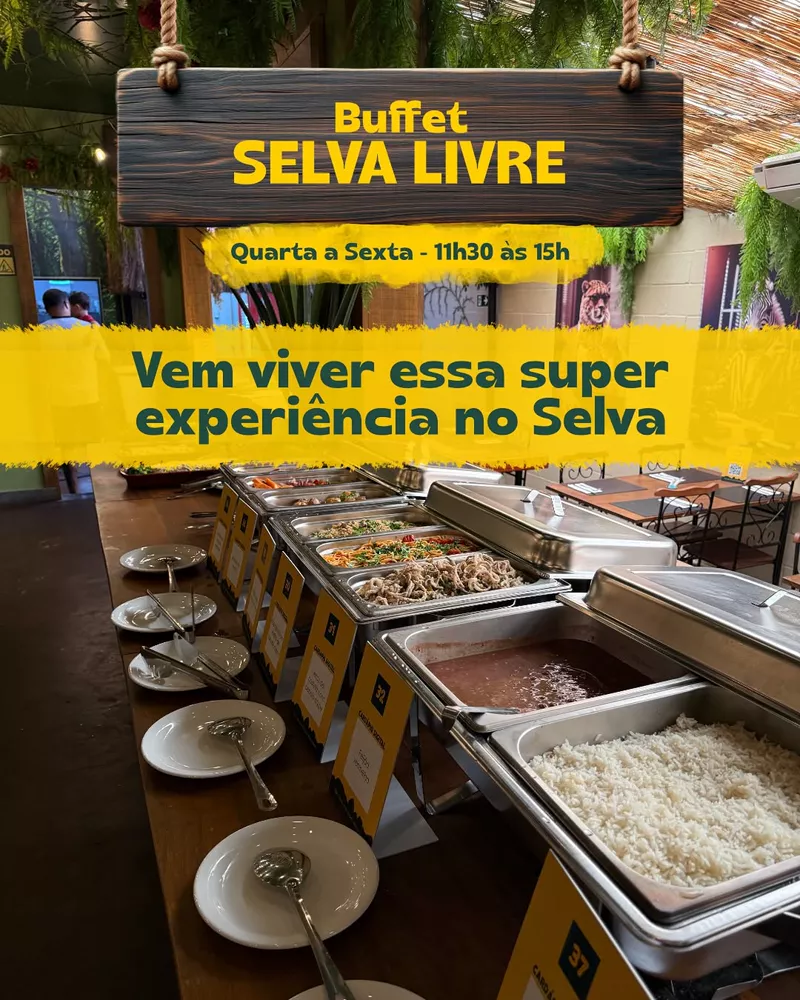 Jantar na Copa das Árvores — ambiente do mezanino da Selva